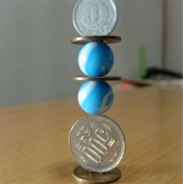 日本网友硬币叠出新高度!网友大赞:超越物理法则的极限